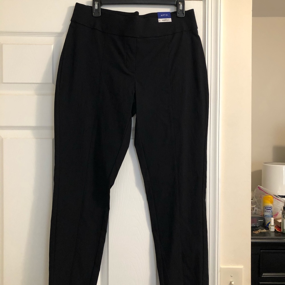 Black ankle length pants